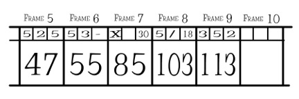 What is a frame in bowling?
